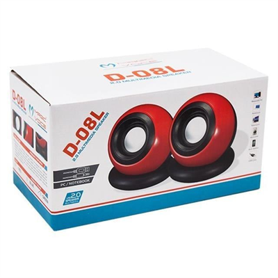 MagicVoice D-08L 1+1 USB Mini Oval Hoparlör - Speaker (2*3 Watt - 4 Ohm)