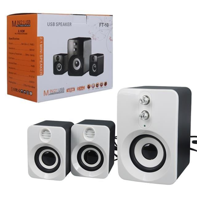 MagicVoice FT-10 2+1 3x3 Watt Aux Multimedia Seti USB Speaker - Hoparlör