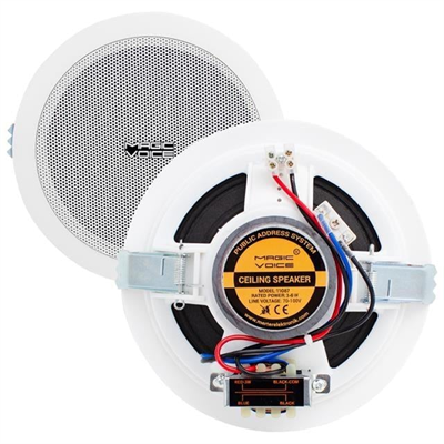 MagicVoice MV-11087 16 Cm 10 Watt Hat Trafolu Sıva Altı Beyaz Alçıpan Hoparlör