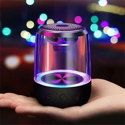 MagicVoice MV-24696 600 Mah Taşınabilir RGB Mikrofonlu Aux-TF-Bluetooth 3 Watt Hoparlör (Beyaz)