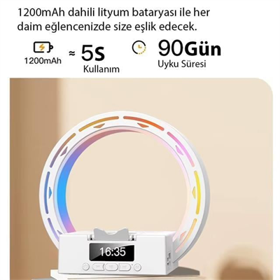 MagicVoice MV-25163 Bluetooth Taşınabilir Hoparlör Kablosuz Telefon Standlı Şarjlı