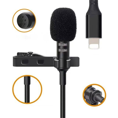 Magicvoice JH-041 Cep Telefonu için Lightning Youtuber Yaka Mikrofonu