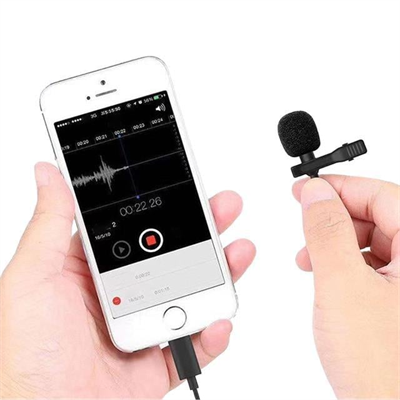 Magicvoice JH-041 Cep Telefonu için Lightning Youtuber Yaka Mikrofonu