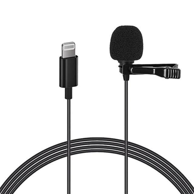Magicvoice JH-041 Cep Telefonu için Lightning Youtuber Yaka Mikrofonu