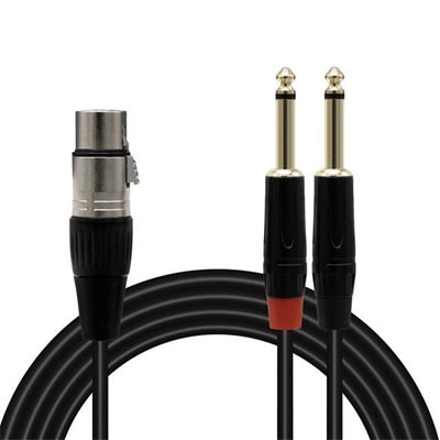 Magicvoice LD369A Canon Erkek - 6.3 Mono Erkek 1.5 Metre Kablo
