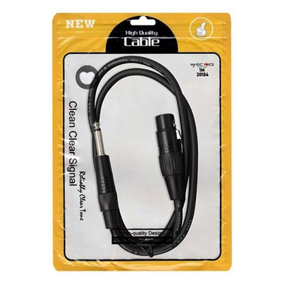 Magicvoice LD379 XLR Canon Dişi - 6.3 Mm Mono Erkek 1 Metre Kablo