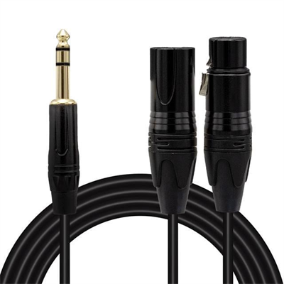 Magicvoice LD390A Canon Erkek Dişi - 6.3 Mm Stereo Erkek 1.5 Metre Kablo