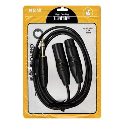 Magicvoice LD390A Canon Erkek Dişi - 6.3 Mm Stereo Erkek 1.5 Metre Kablo
