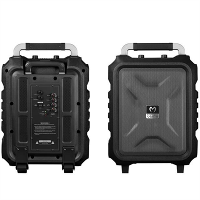 Magicvoice MV-2015 USB-SD-BT 1 El + 1 Yaka Mikrofonlu 300W Taşınabilir Şarjlı Hoparlör Anfi
