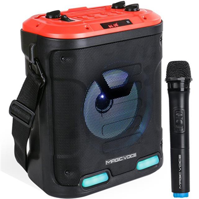 Magicvoice MV-6005 VHF El Mikrofonlu USB-SD-Bluetooth Işıklı 30 W Taşınabilir Şarjlı  Seyyar Anfi