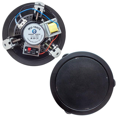 Magicvoice Mv-19475 13 Cm Trafolu Alçıpan Hoparlör Siyah