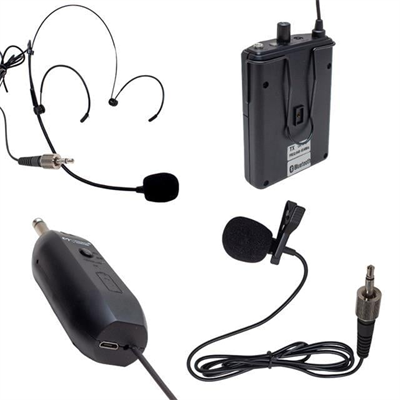 Magicvoice Mv-19601 UHF Kablosuz Enstrüman Uyumlu Bluetooth Jak Girişli İkili Mikrofon Set