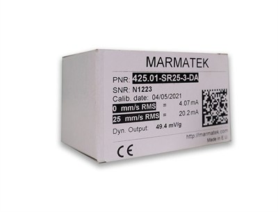 Marmatek MVT-425.01-SR25-3-DA Vibrasyon Sensörü – 4-20mA, 25 mm/s RMS