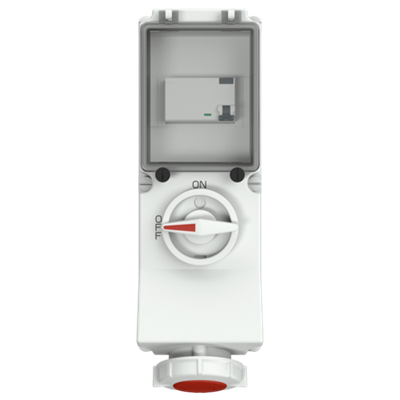 Mennekes 7249 Switchable IP67 Industrial Interlock 5P, Earthing Position 6h, 32A, 400 V