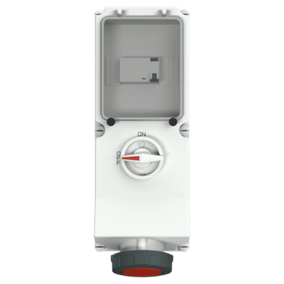 Mennekes 7251 Switchable IP67 Industrial Interlock 5P, Earthing Position 6h, 63A, 400 V