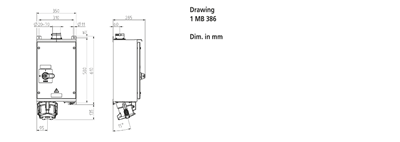 Mennekes 75236 Duvara Monte Priz DUO 200A 400V IP55