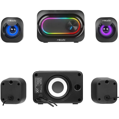 Mikado MD-511 5W+3W×2 USB RGB Ledli 2+1 Gaming Speaker Hoparlör