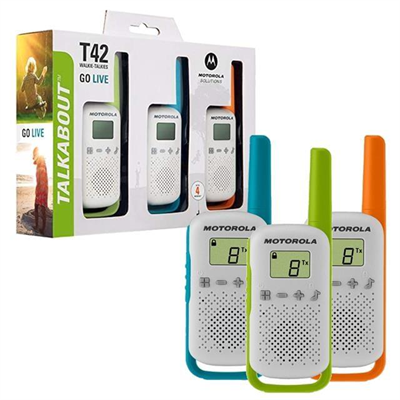 Motorola TLKR-T42 4 Km Kırmızı Pmr El Telsizi (2li Paket)