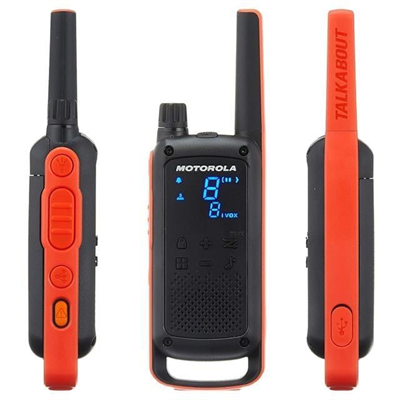 Motorola TLKR-T82 10 Km Siyah PMR El Telsizi 2li Paket