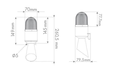 Mucco SNT-B711-1 16 Melodili Borulu Korna