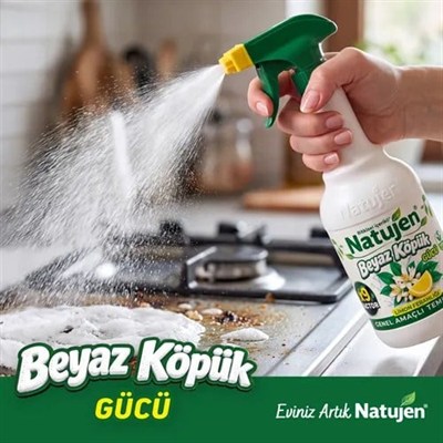 NATUJEN GENEL AMAÇLI TEMİZLEYİCİ (BEYAZ KÖPÜK GÜCÜ) 1000 ML