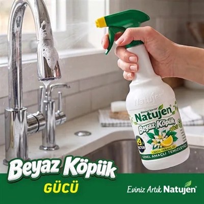 NATUJEN GENEL AMAÇLI TEMİZLEYİCİ (BEYAZ KÖPÜK GÜCÜ) 1000 ML