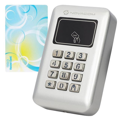 Novacom NC-MS03WP RFID - Şifrematik Kart Okuyucu Otomatik Kapı Kilit Sistemi (Pin - Proximity)