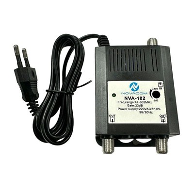 Novacom NVA-102 47-862 MHz 23 dB CATV Karasal Hat Yükseltici