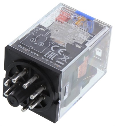 Omron MKS2PI 24VDC 8 Pin 2 Kontaklı Röle 10A