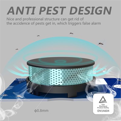Opax HY-SSA01 Photoelectric Kombine Kablosuz Duman ve Isı Dedektörü ve Alarmı