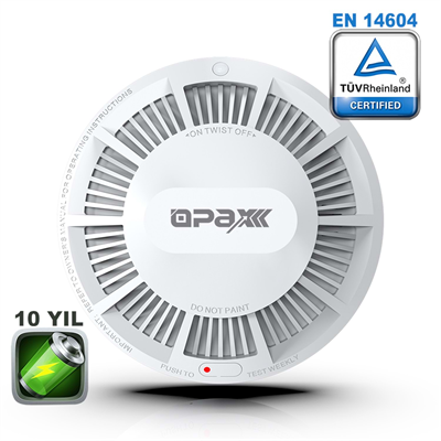 Opax HY-SSA01 Photoelectric Kombine Kablosuz Duman ve Isı Dedektörü ve Alarmı