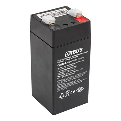 Orbus ORB4-4 4 Volt 4 Amper Dik Akü (45x45x100 Mm)