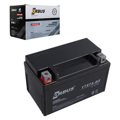 Orbus YTX7A-BS 12V 7A Motosiklet Aküsü (152 X 88 X 98 MM) (2.5Kg)