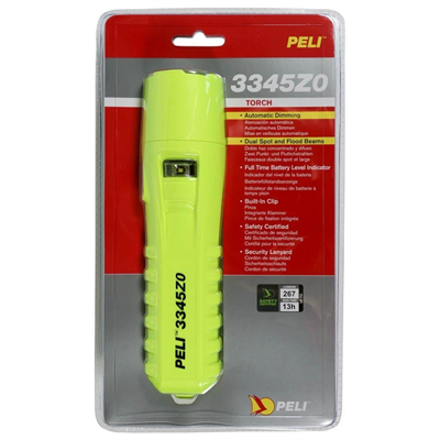 Peli 3345Z0 ATEX Zone 0, Led, Otomatik Işık Seviyesi Ayarlı El Feneri
