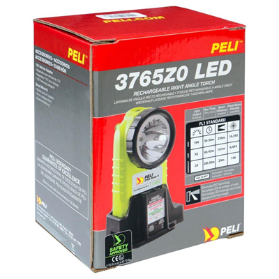 Peli 3765Z0 ATEX Zone 0 Şarjlı Led 90 Derece Eğimli Kafa