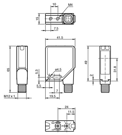 Pepperl+Fuchs MLV12-54-G/76b/124/128 Reflektörlü Cam Algılama Sensörü