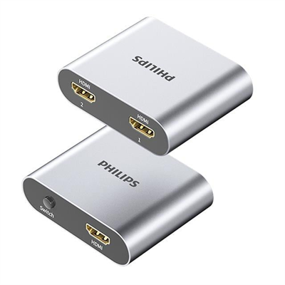 Philips SWR9101A/93 4K HDMI Çift Yönlü Anahtar 2 Giriş - 1 Çıkış Yüksek Çözünürlüklü HDMI Switch