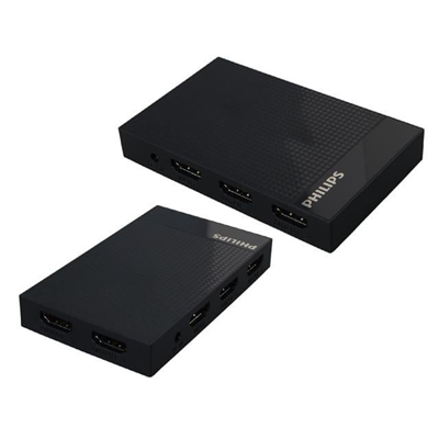 Philips SWV9023B/93  4K HDMI Splitter 1 Giriş - 4 Çıkış Ultra HD Görüntü Dağıtıcı