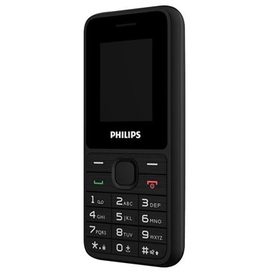 Philips Xenium E2125 1.77 Çift Sim Kartlı Kamerasız Tuşlu Siyah EL Fenerli Asker Telefonu