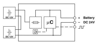 Phoenix Contact- 2320416 UPS-BAT/VRLA-WTR/24DC/13AH - Akü modülü