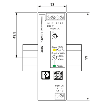 Phoenix Contact 1066718 QUINT4-PS/12-24DC/24DC/2.5/SC – DC/DC dönüştürücü