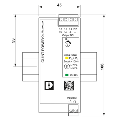 Phoenix Contact 1098676 QUINT4-PS/24-48DC/48DC/2/PT – DC/DC dönüştürücü
