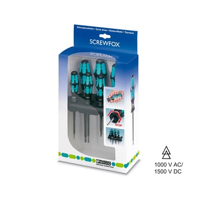 Phoenix Contact 1212539 SF-SL/PH SET VDE 6 Parça İzoleli Tornavida Seti