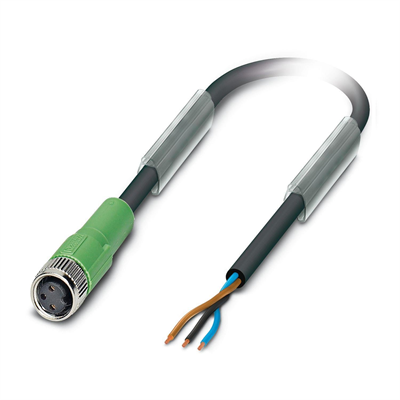 Phoenix Contact 1415871 SAC-3P-3,0-PVC/M8FS | Sensör/Aktüatör Kablosu | 3 Kutup, 3 m, PVC Siyah