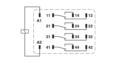 Phoenix Contact 2903677 REL-IR4/LDP-24DC/4X21 | 24V DC Tek Röle, 4 Enversör Kontak
