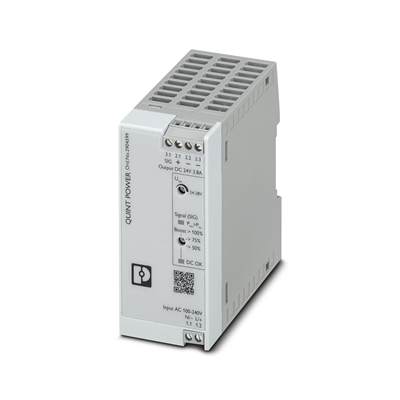 Phoenix Contact 2904599 QUINT4-PS/1AC/24DC/3.8/SC | 24V 3.8A 1 Faz Endüstriyel Güç Kaynağı | QUINT POWER Serisi | SFB Teknolojisi