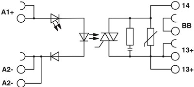 Phoenix Contact 2904632 PLC-OPT- 24DC/230AC/2.4/ACT - Solid-state röle modülü