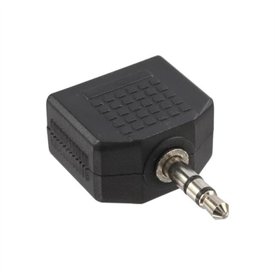PowerMaster 3.5 Mm Stereo Erkek - 3.5 Mm 2 Dişi Çevirici Jack