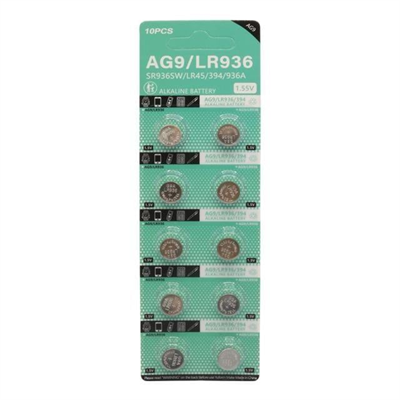 PowerMaster AG9 LR936 1.5V Alkalin Düğme Pil (10lu Paket)