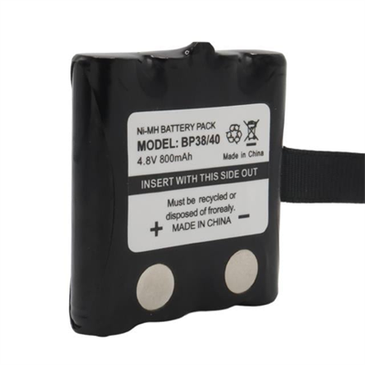 PowerMaster BP38/40 NI-MH 4.8 Volt 800mAh Cobra Telsiz Pili Şarj Edilebilir Şarjlı 4xAAA
